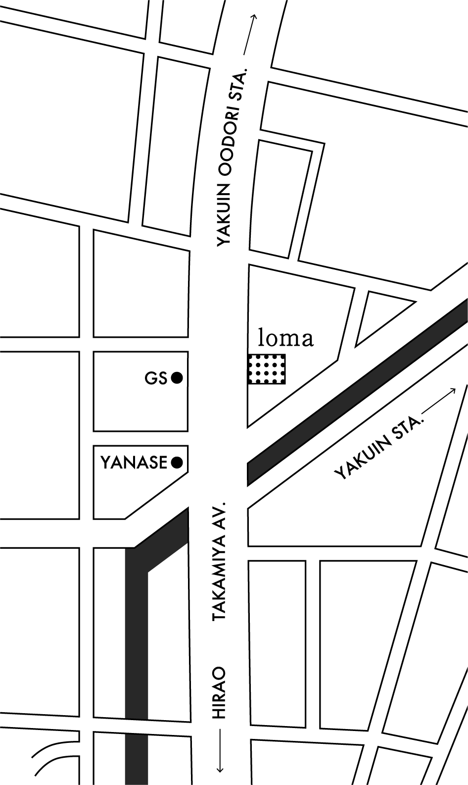 loma周囲の地図